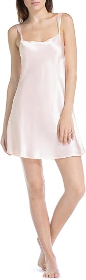 Fishers Finery Women’s 100% Pure Mulberry Silk Chemise – Elegant Nightgown